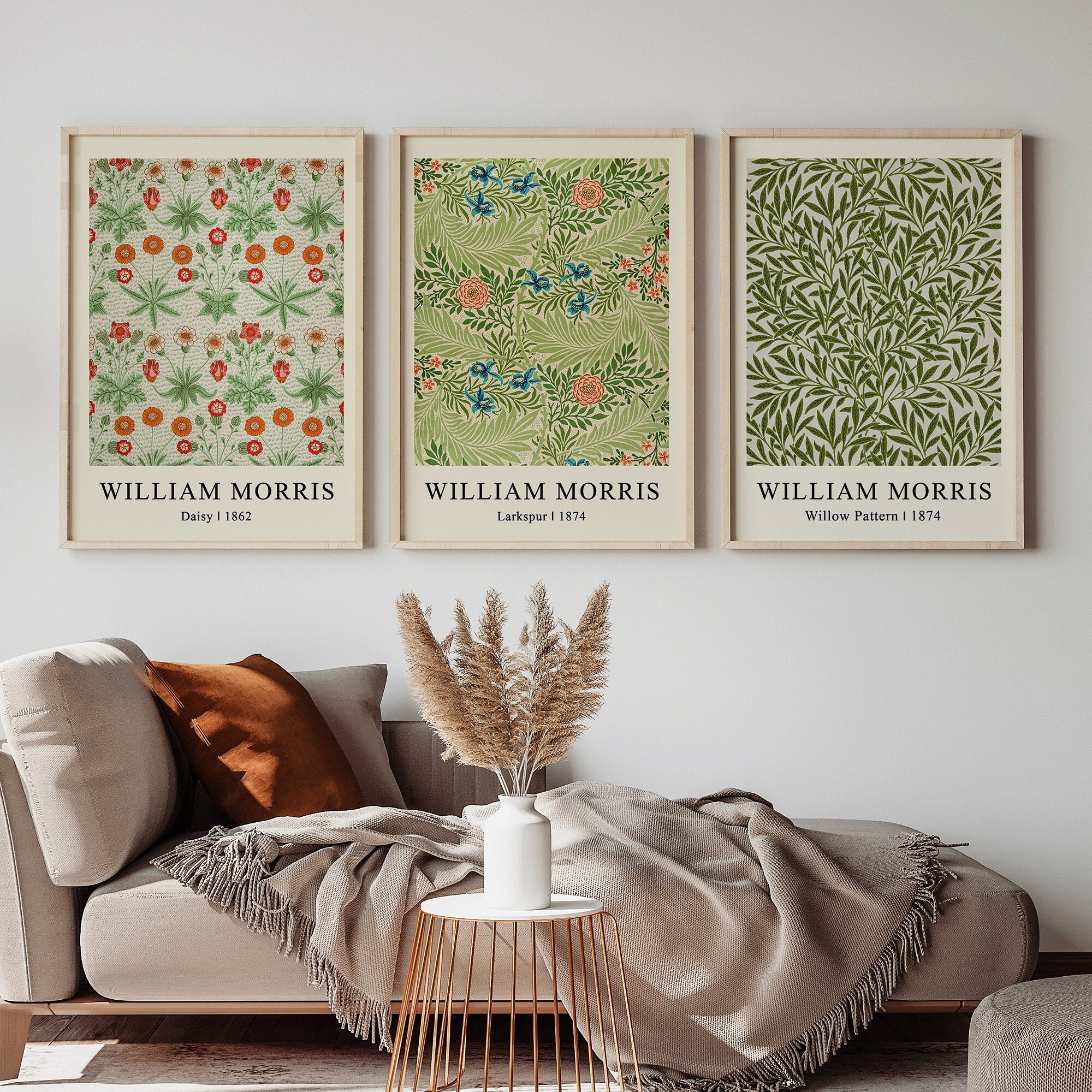 william morris print ties