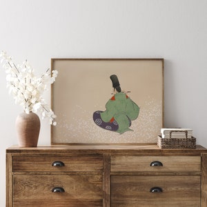 Kamisaka Sekka Poster, Kamisaka Sekka Print, Japanese Art, Old Japanese Traditional Art Painting, Momoyugosa Japandi Wall Art