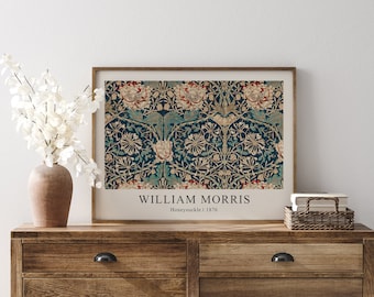 Stampa di William Morris, arte murale floreale vintage, poster Art Nouveau, stampa botanica, illustrazione floreale antica, arredamento per la casa vittoriano