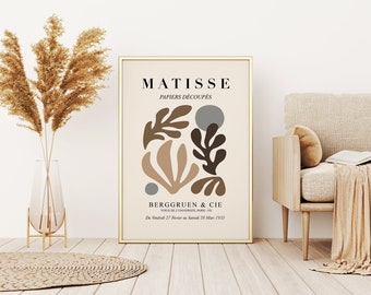 Henri Matisse Print, Matisse Poster, Printable Wall Art, Modern Wall Art, Minimalist Home Decor, Matisse Exhibition Poster