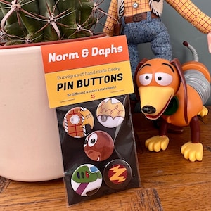 Toy Story Pin Buttons! Birthday gift