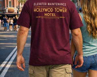 Hollywood Tower of Terror Hotel T-shirt, Vintage Disney Ride T-shirt Parker T-shirt, Disney Fan Gåva