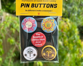 It's a Small World Pin Buttons!