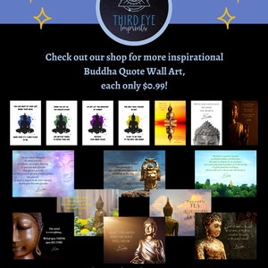 Printable Buddha Quote Wall Art, Buddha Quote Poster, Inspiring Wall ...