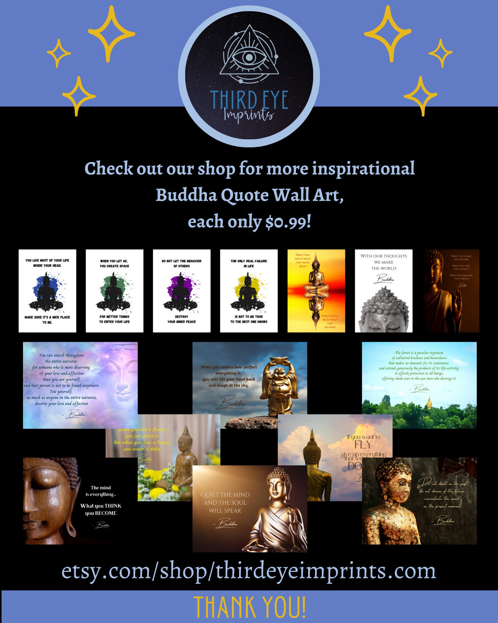 Printable Buddha Quote Wall Art, Buddha Quote Poster, Inspiring Wall