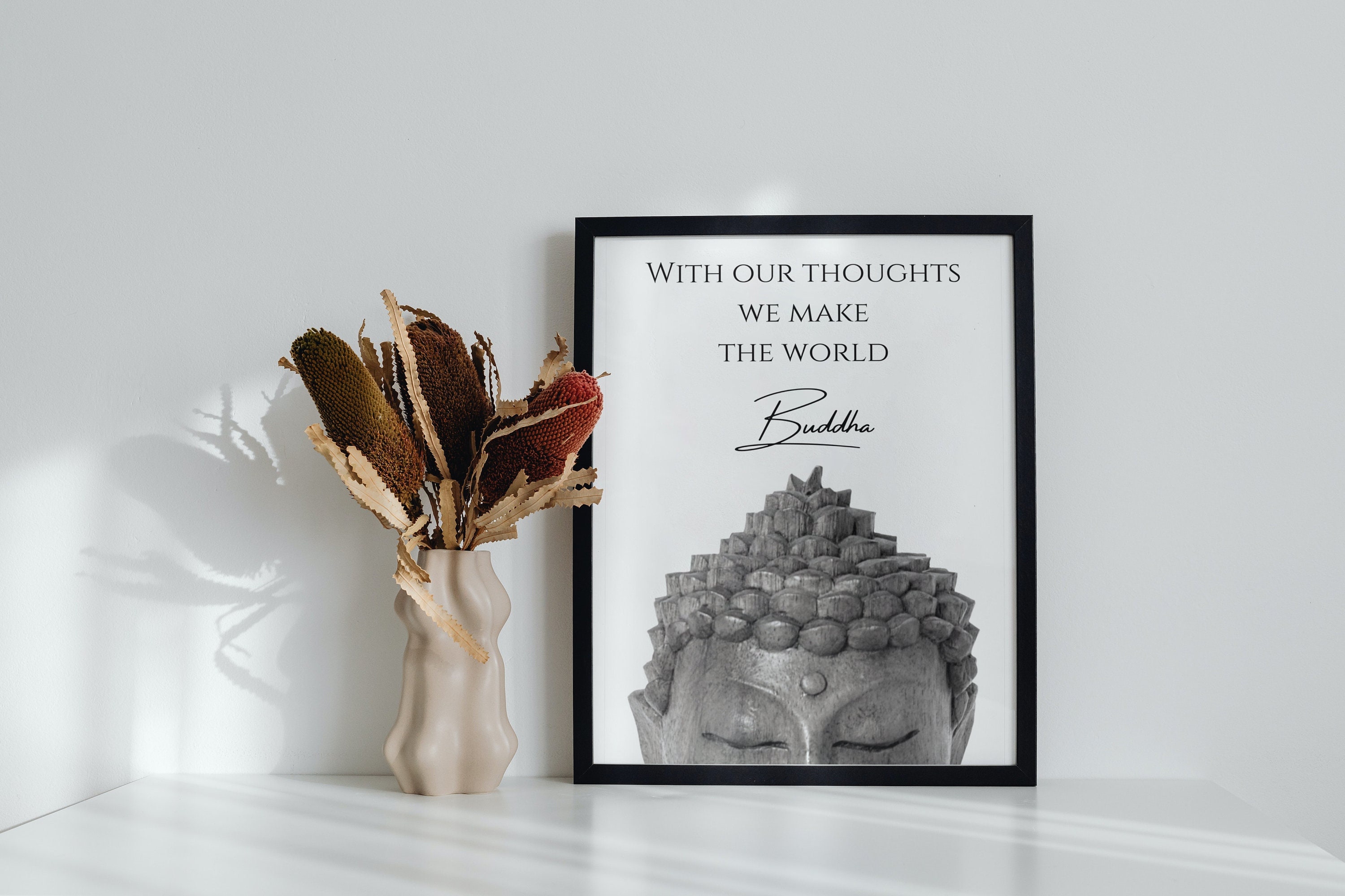 Printable Buddha Quote Wall Art, Buddha Quote Poster, Inspiring Wall