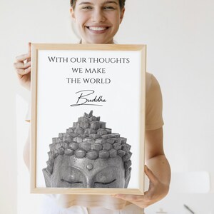 Printable Buddha Quote Wall Art, Buddha Quote Poster, Inspiring Wall ...