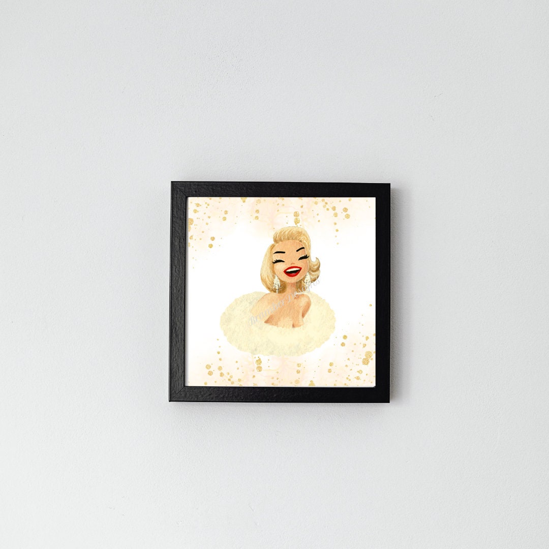 Marilyn Monroe Art, Printable Marilyn Monroe Art, Unique Marilyn Monroe ...