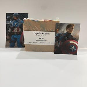 Captain America Inspired Soap