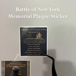 Battle of New York Memorial Plaque Inspired Sticker