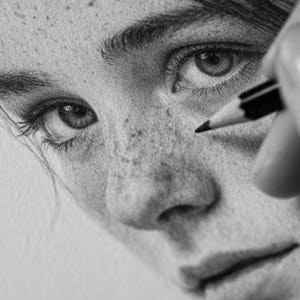 Custom Pencil Portrait from Photo | Wedding & Anniversary Gift · Hand-Drawn Sketch
