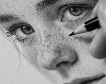 Custom Pencil Portrait from Photo | Wedding & Anniversary Gift · Hand-Drawn Sketch