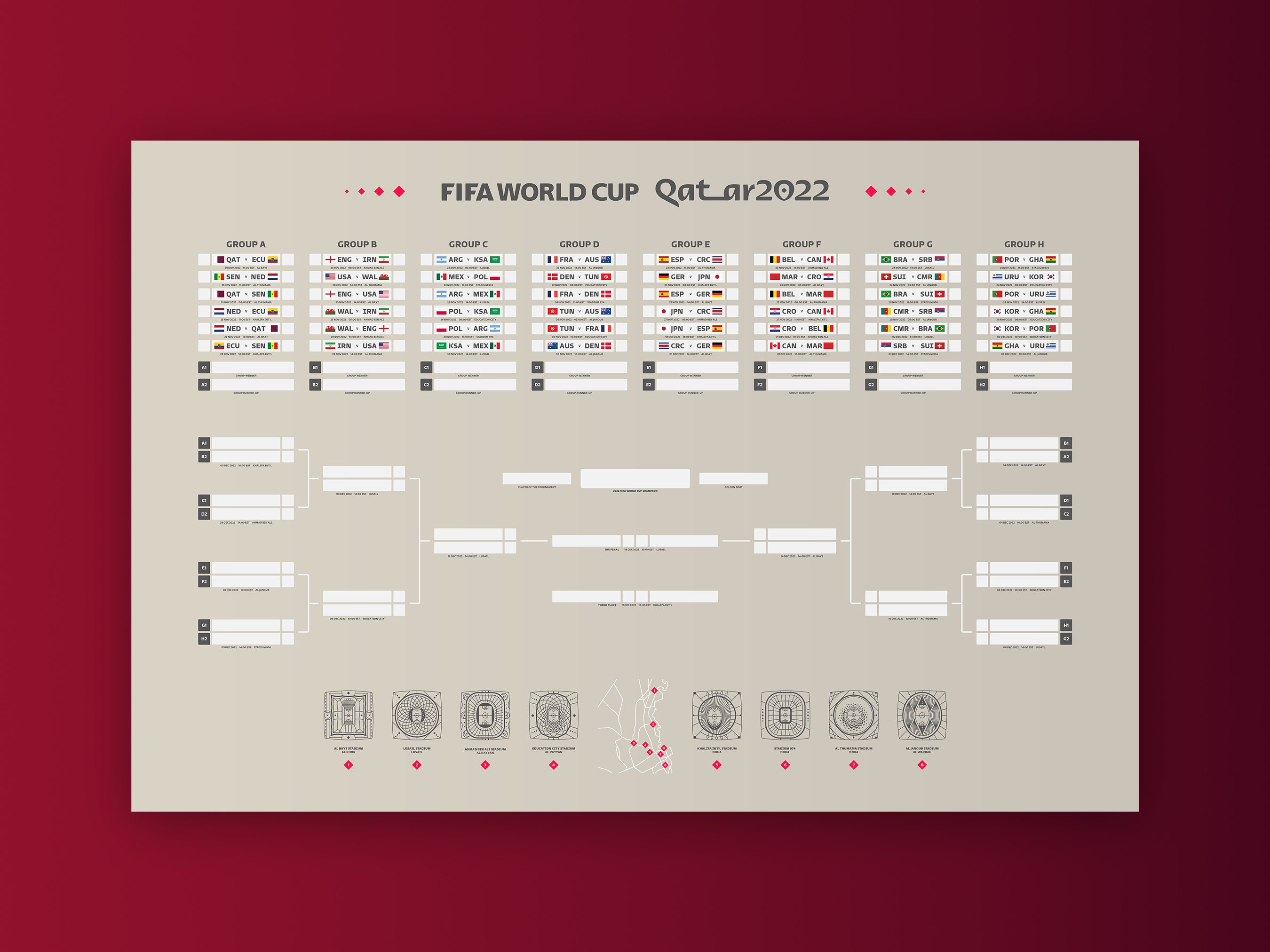 Wall Chart World Cup