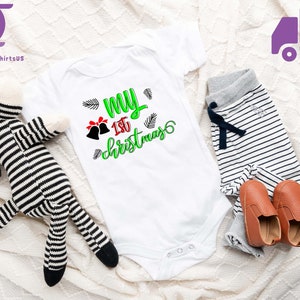 Baby&#39;s First Christmas Bodysuit: Holiday Newborn Shirt