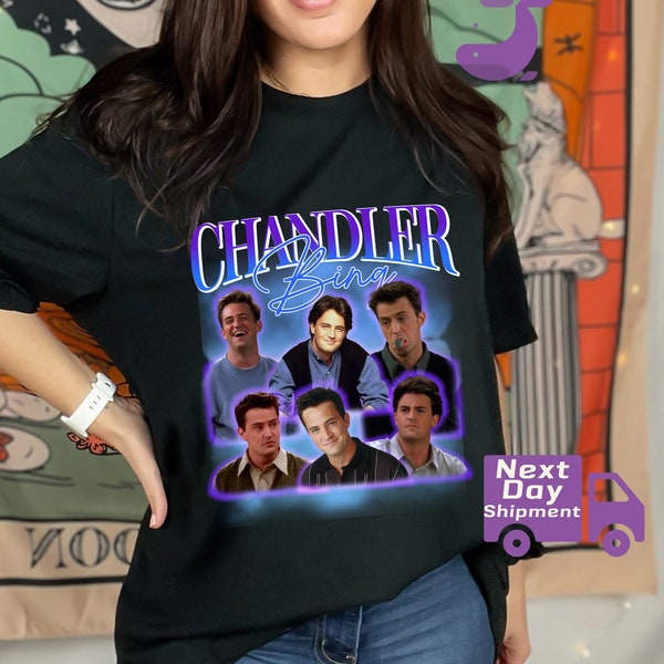 Retro Chandler Bing Shirts, RIP Matthew Perry Sweatshirt, Vintage Chandler Bing Tee, Chandler Bing Lover Gift, Goodbye Chandler Tee