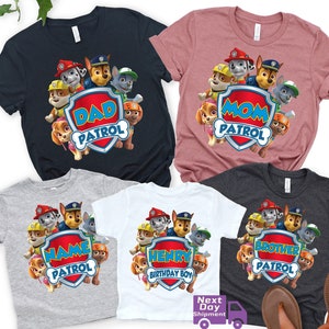 Custom paw patrol shirts 2025