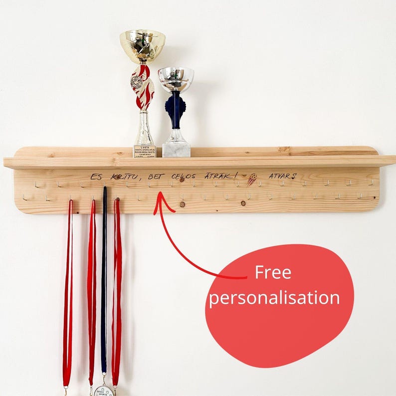 Custom Name Sports Award Display Rack Trophy Display Shelf for Gymnasts ...