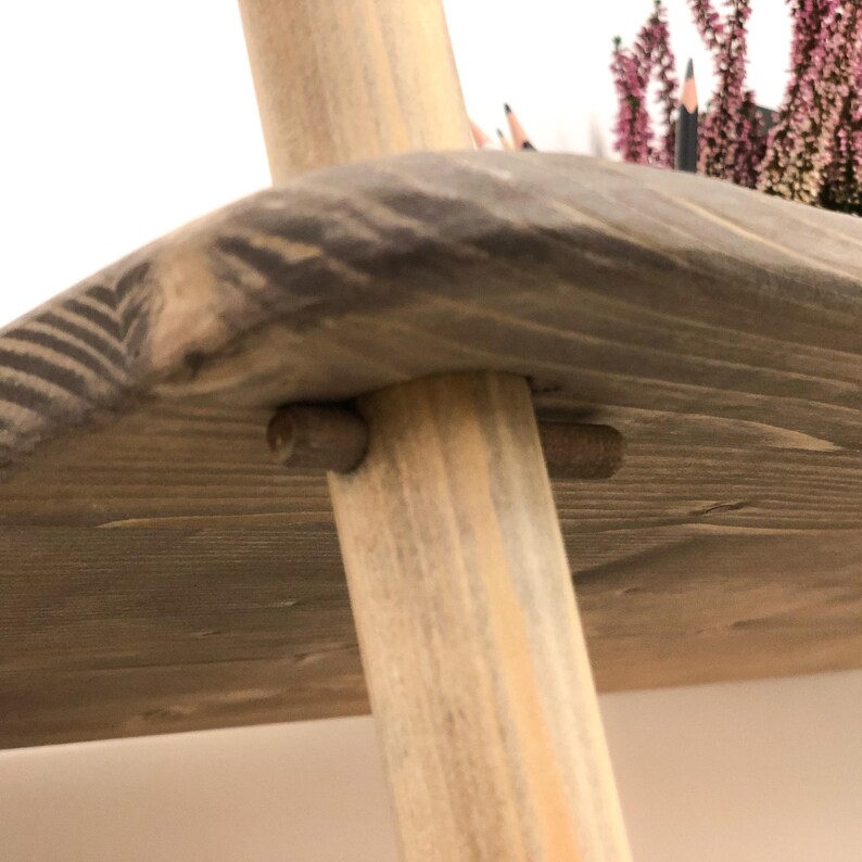 wood wavy shelves handmade