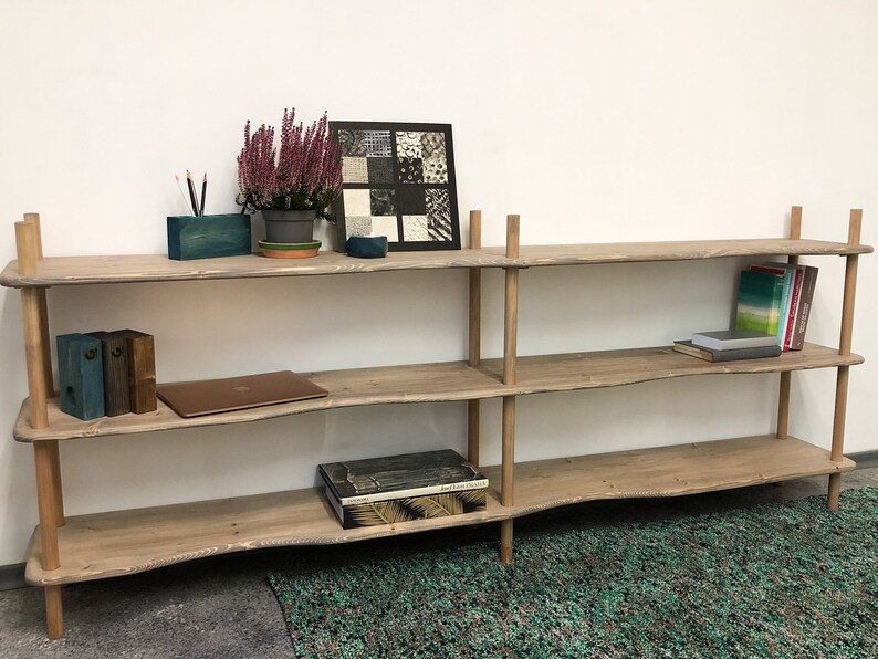 Book Shelf Wooden TV Stand Plant Stand Handmade Furniture Etsy