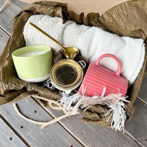 Bedankt-cadeaubox gepersonaliseerd Thinking of you-cadeaumand Housewarming-cadeaumand Hug in a box Uniek cadeau voor haar