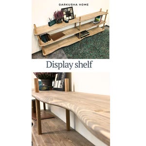 solid wood display shelf book stand