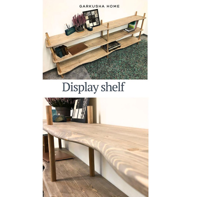 solid wood display shelf book stand