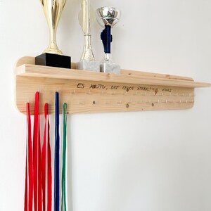 Medal Display Custom Race Medal Hanger Wood Medal Rack Personalised ...