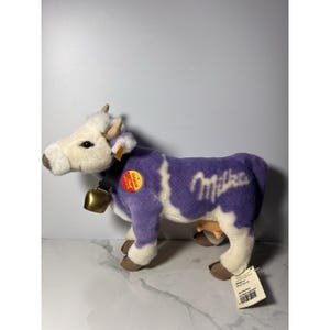 VTG Steiff Milka Cow Plush Toy Made In Germany