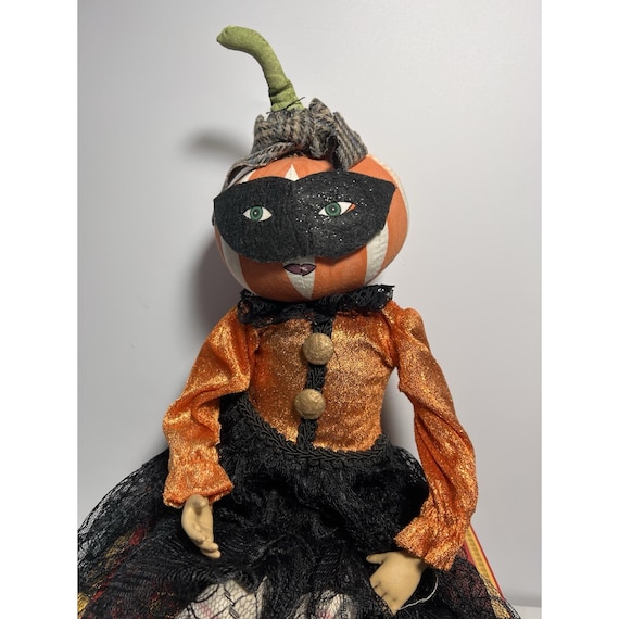 VTG Joe Spencer? Gathered Traditions Masquerade Pumpkin Head Doll