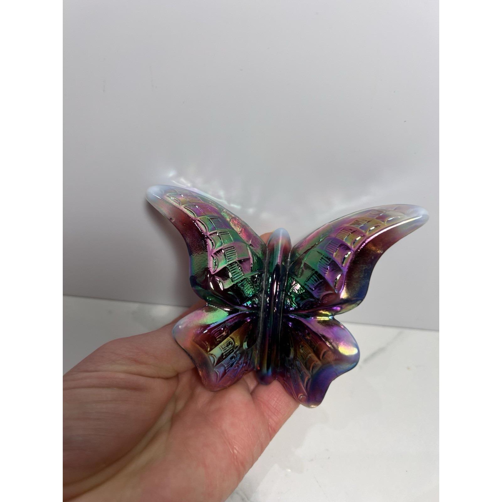Fenton Butterfly Carnival Glass - Etsy