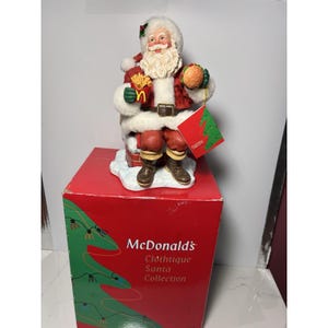 VTG McDONALDS Clothtique Santa Collection 1998 Midnight Break Possible Dreams