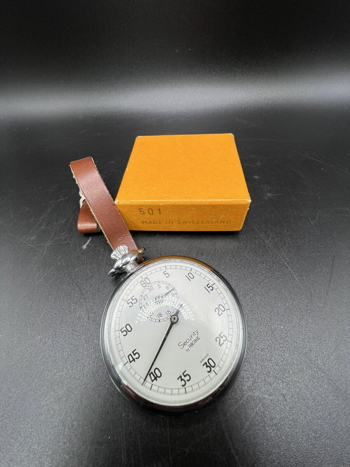 Swiss Mechanical Chronometer Security by Racine Stopwatch, Timer