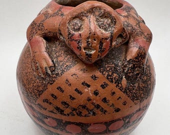 マヤ・アステカの座る神テラコッタ粘土彫刻像 古代文化 陶器製人形 マヤ・アステカの座る神テラコッタ粘土彫刻像 古代文化 陶器製人形