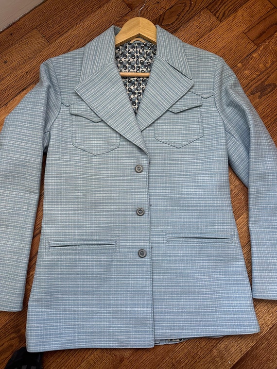 Large Blue Western Blazer - image 1