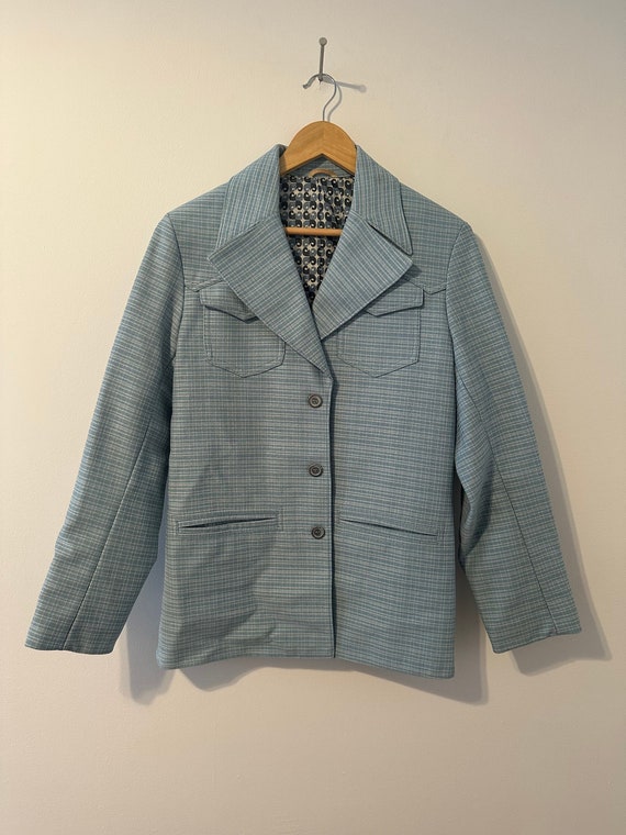 Large Blue Western Blazer - image 4