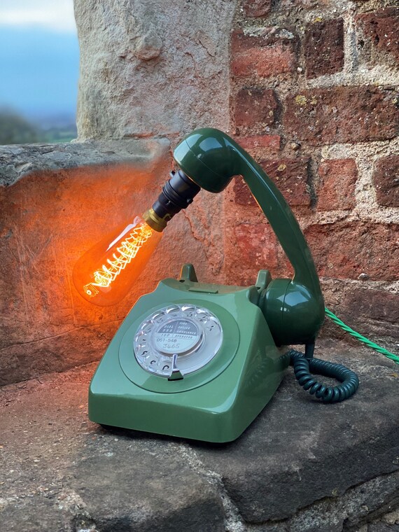Classic Rotary Dial Telephone Lamp Etsy UK