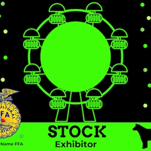 Stock Show Stall Signs & Banners | Fair Sign | Banner Stall Decor | Animal Stall Sign