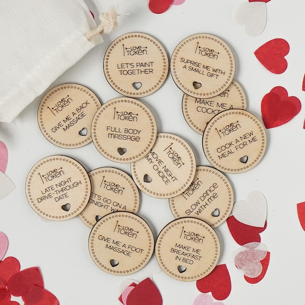 Love Tokens Personalised Love Coupons Date Night Tokens Naughty Love Tokens Valentines Gift For Him Valentines Tokens Adult Love Tokens