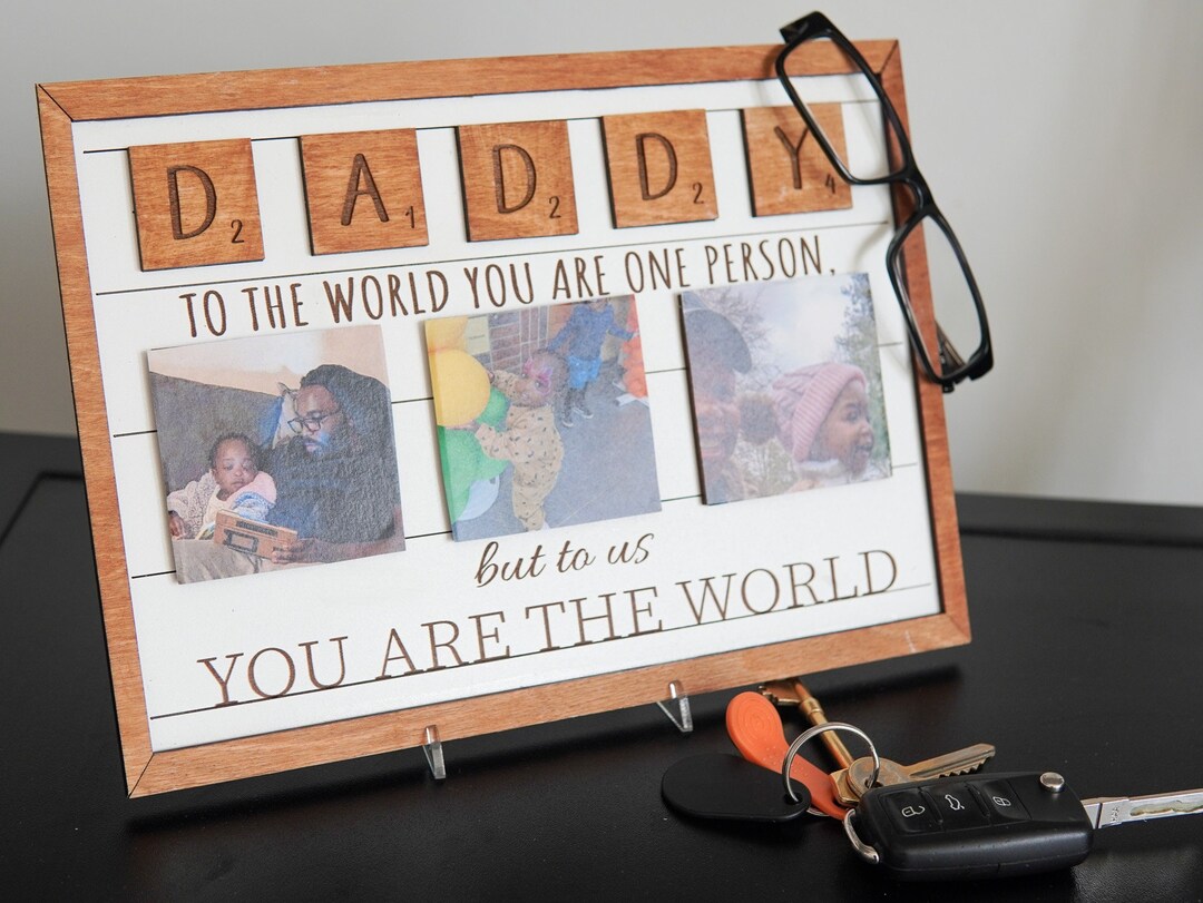 Grandpa Dad And Kids - Personalized Father's Day Sign - Gift For Father's Day