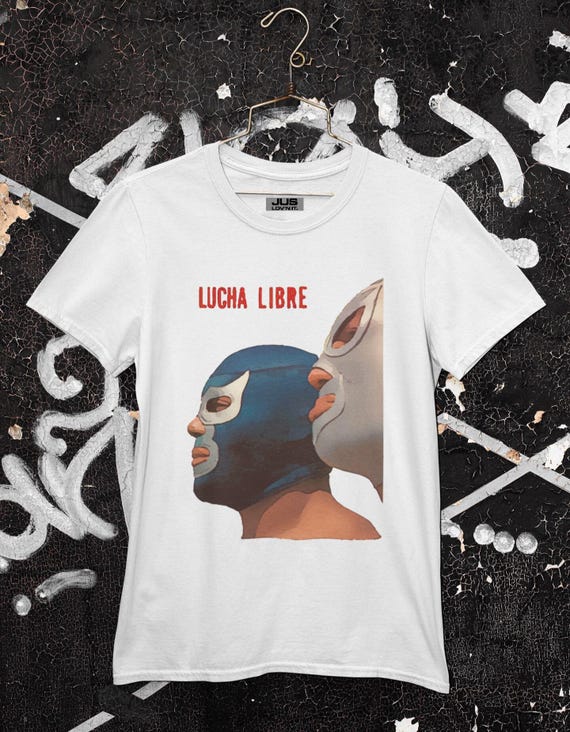 Lucha Libre Face T-Shirt - Mexican Wrestler Hero Style Tee Lucha Libre Face T-Shirt - Mexican Wrestler Hero Style Tee