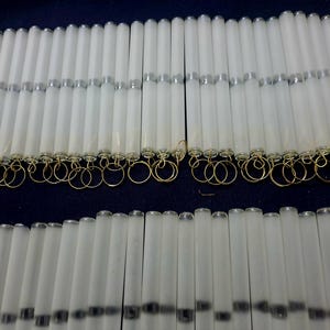 Varillas de vidrio Pyrex esmerilado vintage de 150 unidades, 8,25" x 8 mm, para lámparas de araña (piezas de repuesto).