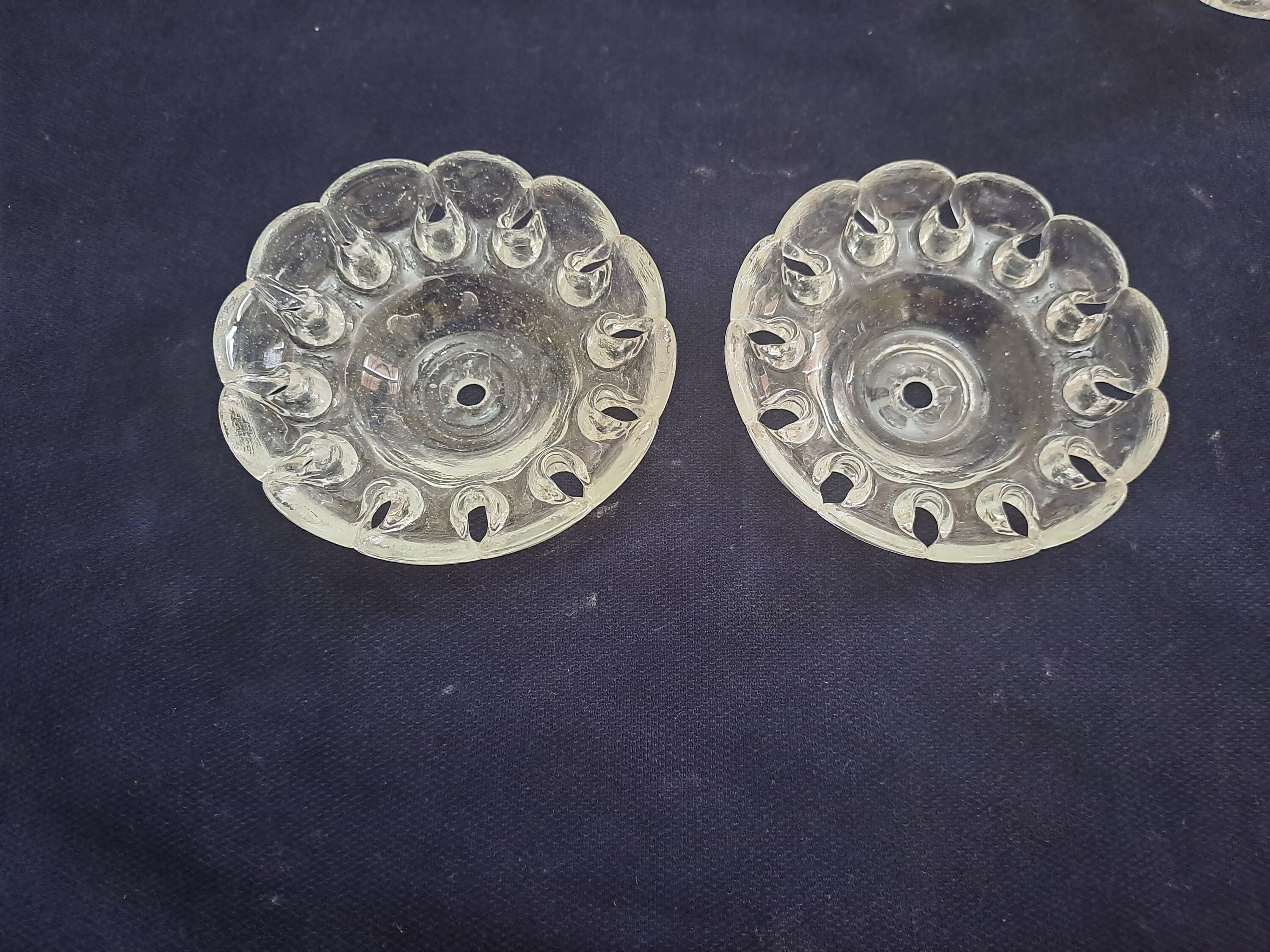 未使用・未開封　DREIMILLIONEN/AUS GLAS UND WEIN Vintage Never Used Old Stock Lot of 24 Pieces Flower Glass 3