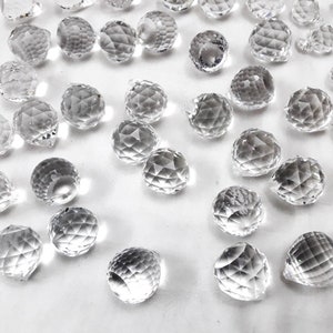 Lot of 48 crystal ball for chandelier and lamp parts