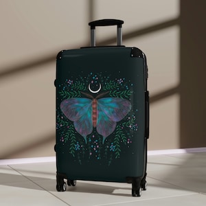 Butterfly Spiritual Cute Suitcase,Lightweight,Expandable,Durable Polycarbonate Luggage with Spinner Wheels&Best Gift Sets for Travelers