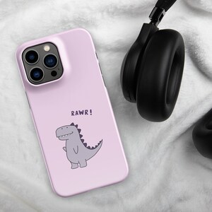 Cute Dinosaur iPhone Case!Lightweight/Hard Shell Snap Phone Case,Trendy&Funny Dino Case for Dinosaur Lovers,Gift İdea for Girls-Her-Him-Kids