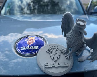 Saab Logo Art 3D gedruckt