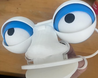 Fantoche de mão V5, com olhos, sobrancelhas e boca móveis.
