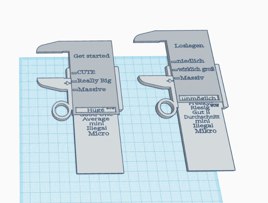 Dick Measurement Tool Dick Caliper Etsy