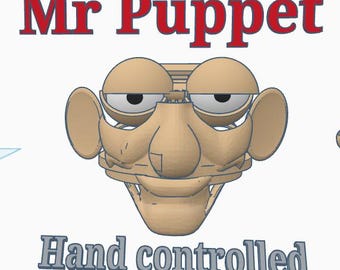 Mr Puppet v3 hand-controlled puppet eyes and mouth.