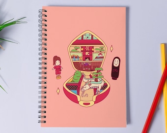 Spirited Away Polly Pocket-Inspired Notebook Studio Ghibli-Themed Journal Anime Notebook Nerdy Gift
